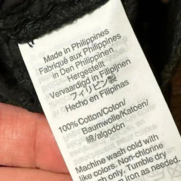 Madewell Eyelet Tiered Button-Back Top bell sleeve Medium - Picture 8 of 8